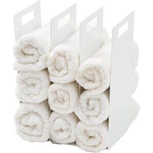 White Interlocking Towel Organizer (Set of 2)